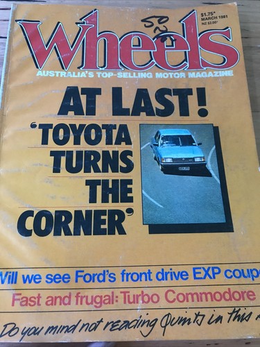 Wheels car magazine - magazine, 1981