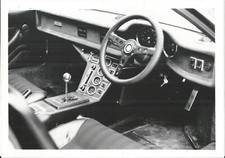 DE TOMASO PANTERA INTERIOR B/W PHOTOGRAPH