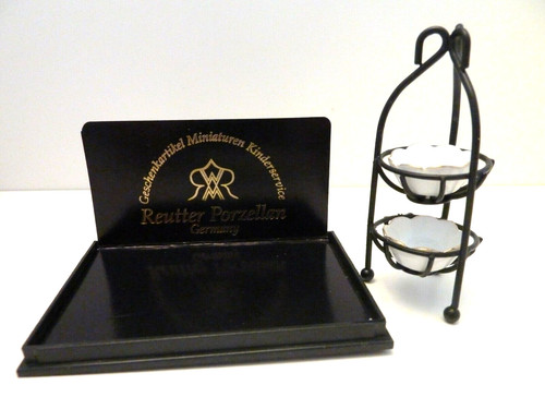 Dolls house black stand - dolls,