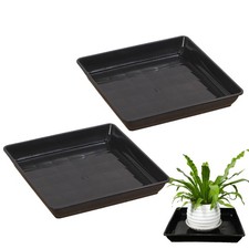 2Pcs Square Plant Saucer Stand
