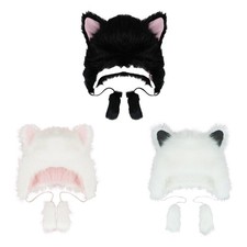 Cat Plush Hat Child Costume Headwear Funny Soft Durable Warm Comfort Cat Cartoon