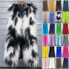 Womens Shaggy Faux Fur Fleece