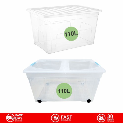 110l plastic storage boxes - storage,