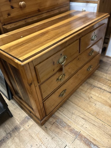 Vintage pine chest - chest, drawers
