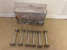 Box of 6 Chrome Plated Metal