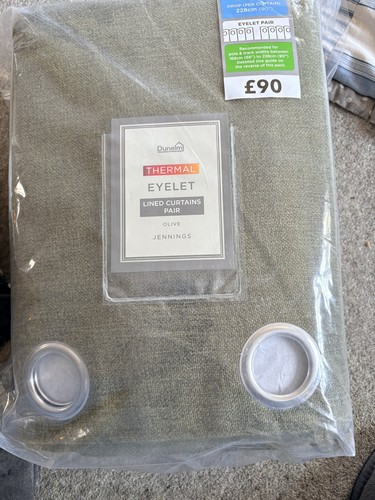 Dunelm thermal lined eyelet - thermal,
