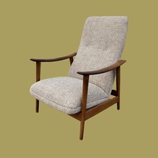 1950s Mid Century Teak Frame Armchair Arnt Lande Combi Star Stokke Danish Scandi