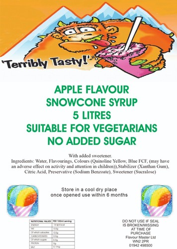 Terribly tasty snow - terribly,