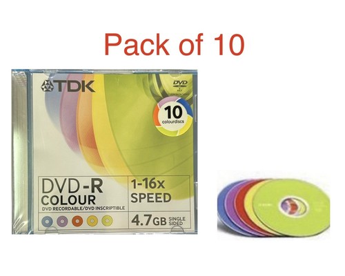 Tdk dvd colour blank - dvd-r,