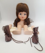 Doll Making Kit Includes Ceramic Head, Hands,  Legs, Stockings and Boots.