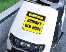 GRUMPY OLD MAN FUNNY CAR Decal