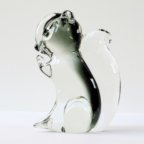 Large grey murano art glass - large,