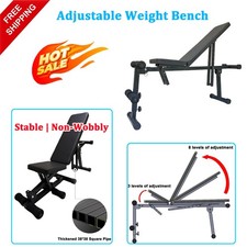 Adjustable Weight Bench (7 Incline) - Home & Gym Strength Training Equipment