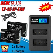 2x LP-E6 LP-E6N Battery For