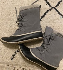 Sorel Caribou Slim Boots Grey Quarry Size UK10 EU43 
