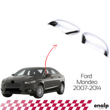 2 pcs Chrome Mirror Cover Trim