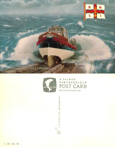 Vintage postcard launching - -,