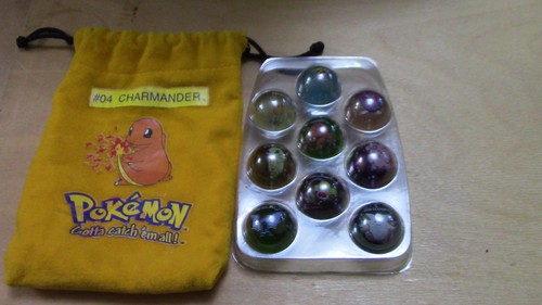 Pokemon marbles opened - marbles,