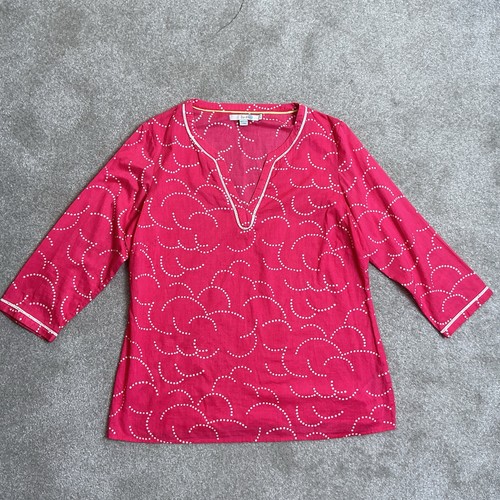 Boden pink white spotty - boden, 100%