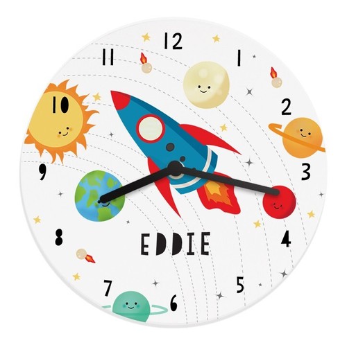 Clock rocket space large - rocket,