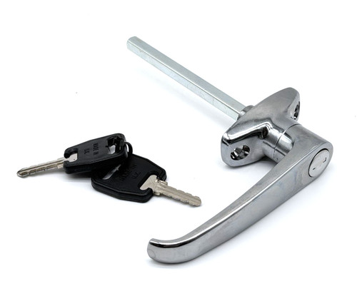 Chrome lever locking door - chrome,