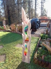 Stained Glass Garden Sculpture
