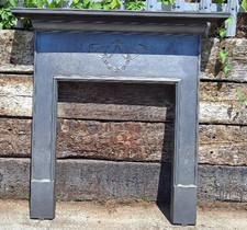 Original Antique Victorian Edwardian cast iron fireplace CAST IRON FIRE SURROUND