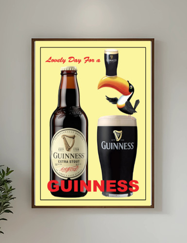 Guinness wall art print - wall,