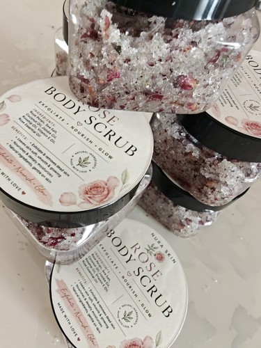 Nura skin rose body scrub - nura,