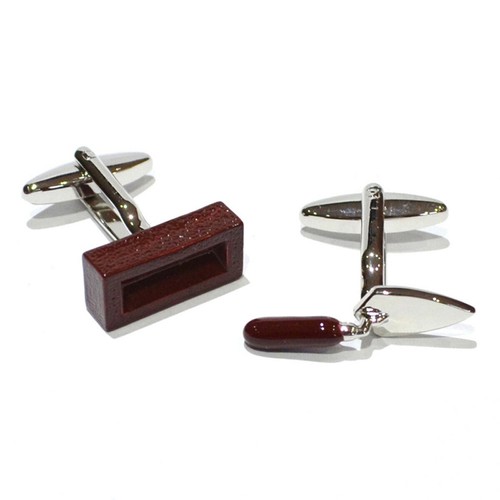 Bricklayer cufflinks gift - bricklayer,
