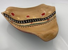 Deruta MCM Dish Hand-painted Freeform Rare Mid Mod Century Maioliche Italian Vtg