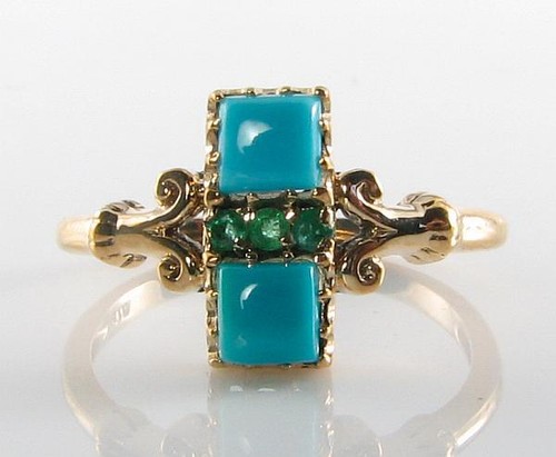 9ct gold persian turquoise - 9ct,