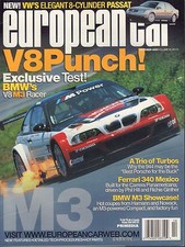 European car october 2001 - car, bmw