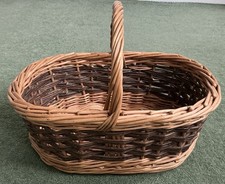 Vintage Willow Wicker Oval