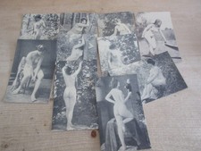 10 Vintage Erotic French Glamour Postcards B & W  by L'Academie Femine