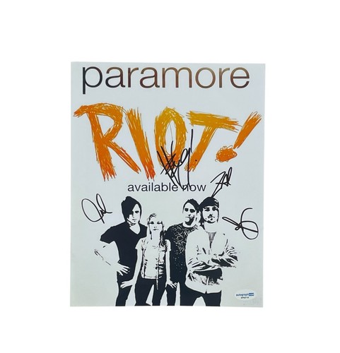 Paramore band signed riot - signed,