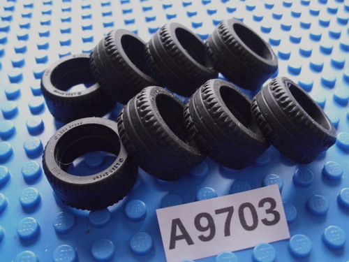 Lego black thin tyres part - lego-black,