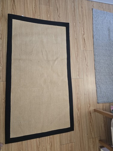 Habitat black border jute rug - habitat,