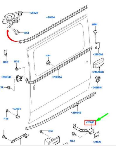 Ford transit mk3 sliding - ford, door