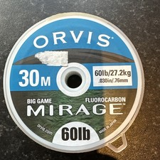 Orvis 60lbs Mirage Fluorocarbon Big Game 30m Tippet Leader Fishing Material