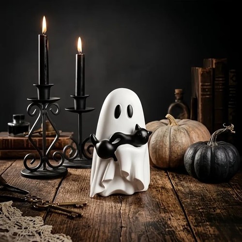 Halloween ghost holding - halloween,