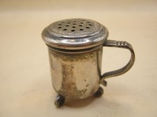 Antique Swedish Silver Shaker Shaped Like A Tankard - Possibly Pounce Pot