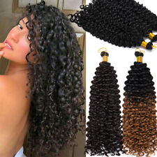 UK Water Wave Braids Twist Afro Hair Extensions Crochet Deep Curly Ombre as Real