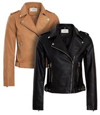 Womens Faux leather Biker
