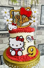 Hello Kitty Red Cake Topper 3D