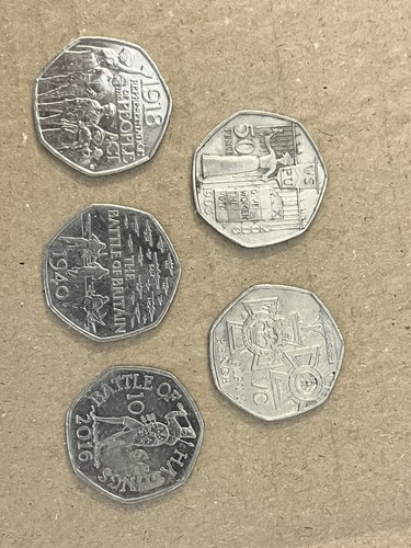Elizabeth 50p mixed coin - elizabeth,