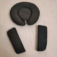 Mamas & Papas OCARRO Pram Harness Straps PADS & HEAD HUGGER Onyx Black