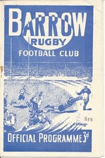 RUGBY LEAGUE PROGRAMME - Barrow v Salford (20.10) 1956