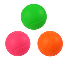 eMKay® 3'S Soft Foam Balls for Kids – 70mm PINK ORANGE GREEN Sponge Tennis Balls