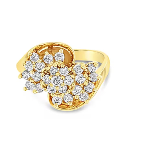 14k yellow gold lab grown - 14k,